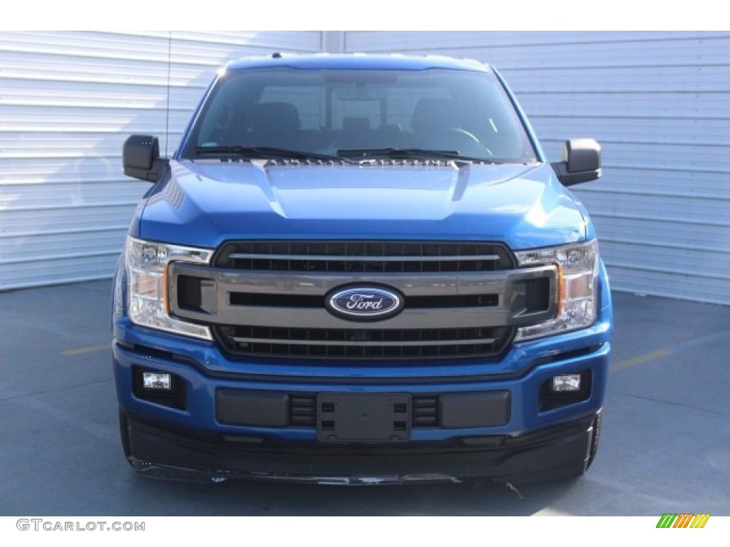 2018 F150 XLT SuperCrew - Lightning Blue / Black photo #2