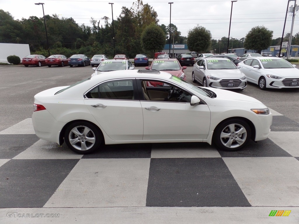 2009 TSX Sedan - Premium White Pearl / Parchment photo #3