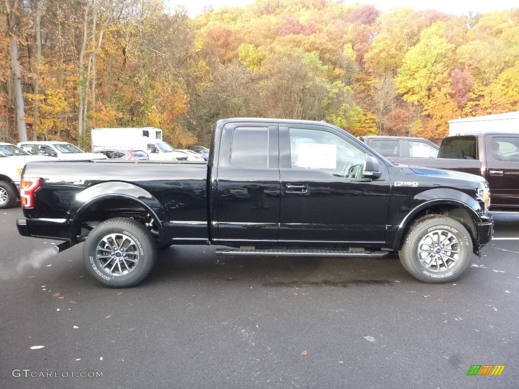 2018 F150 XLT SuperCab 4x4 - Shadow Black / Black photo #1