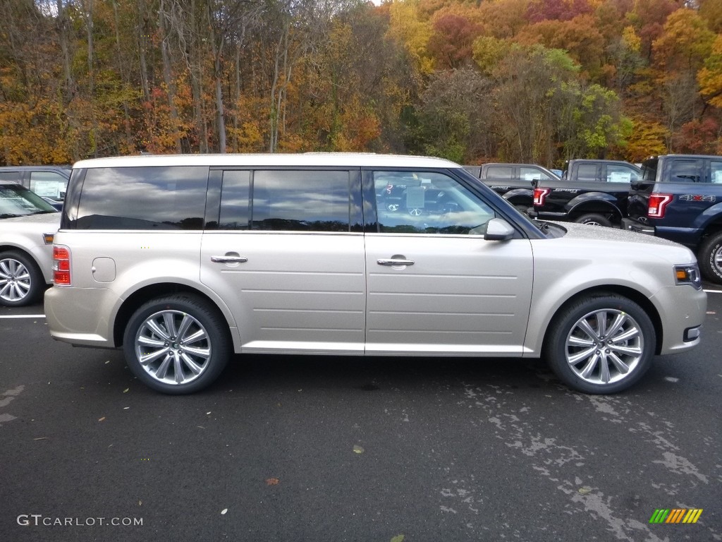 White Gold 2018 Ford Flex Limited AWD Exterior Photo #123753770