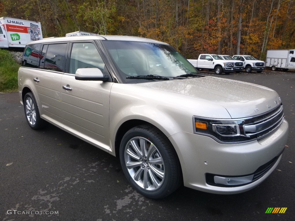 White Gold 2018 Ford Flex Limited AWD Exterior Photo #123753827