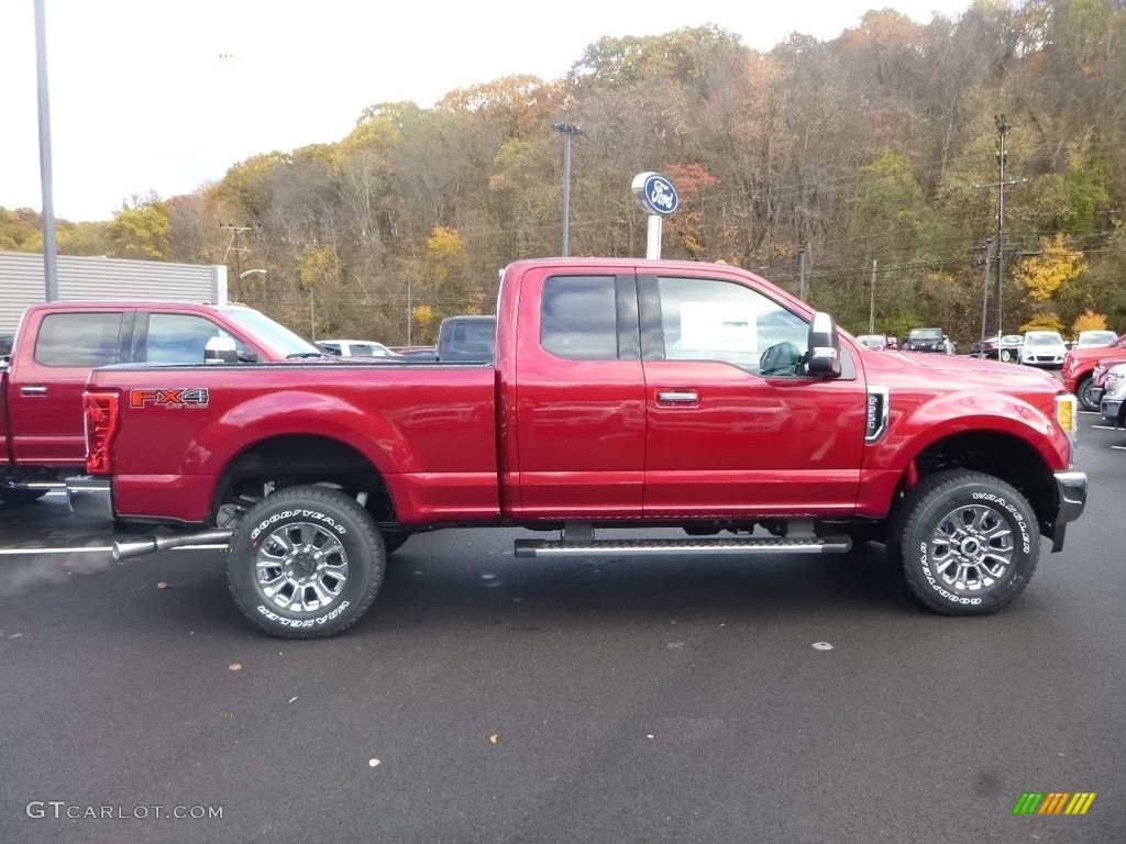 2017 F250 Super Duty XLT SuperCab 4x4 - Ruby Red / Medium Earth Gray photo #1