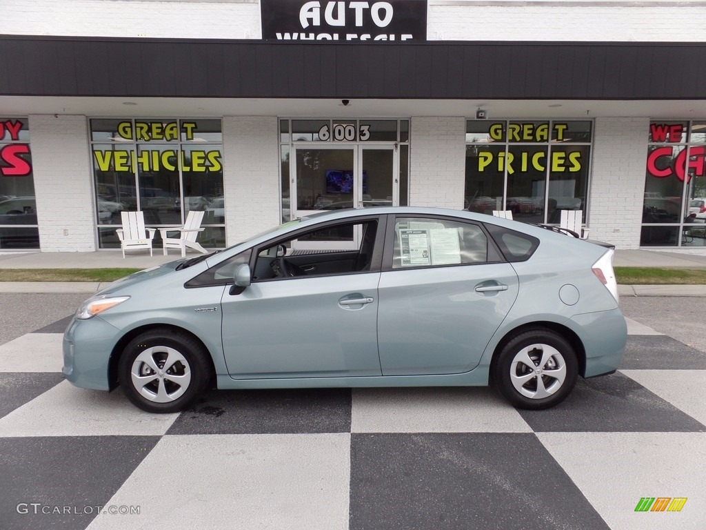 2014 Prius Two Hybrid - Sea Glass Pearl / Bisque photo #1