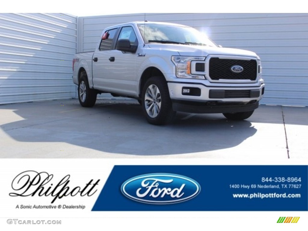 2018 F150 STX SuperCrew - Ingot Silver / Earth Gray photo #1