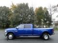 Blue Streak Pearl 2018 Ram 3500 Laramie Crew Cab 4x4 Dual Rear Wheel Exterior