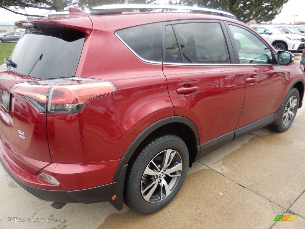 2018 RAV4 XLE AWD - Ruby Flare Pearl / Ash photo #2