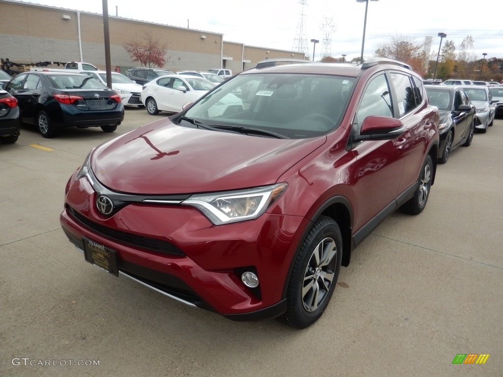 2018 RAV4 XLE AWD - Ruby Flare Pearl / Black photo #1