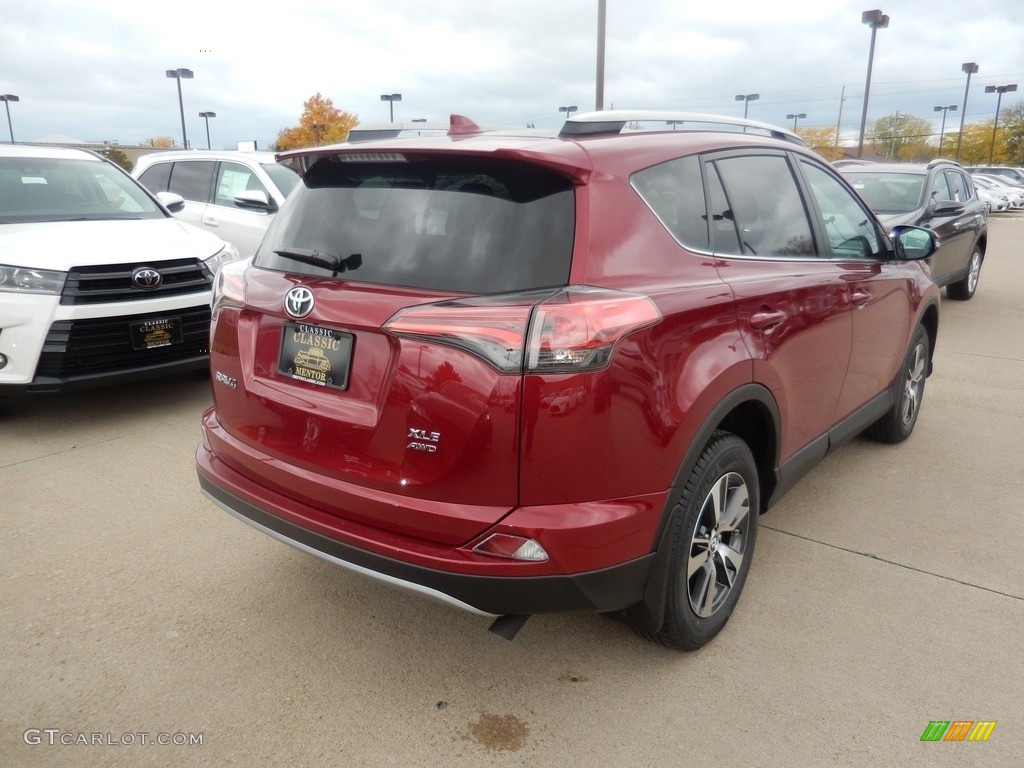 2018 RAV4 XLE AWD - Ruby Flare Pearl / Black photo #2