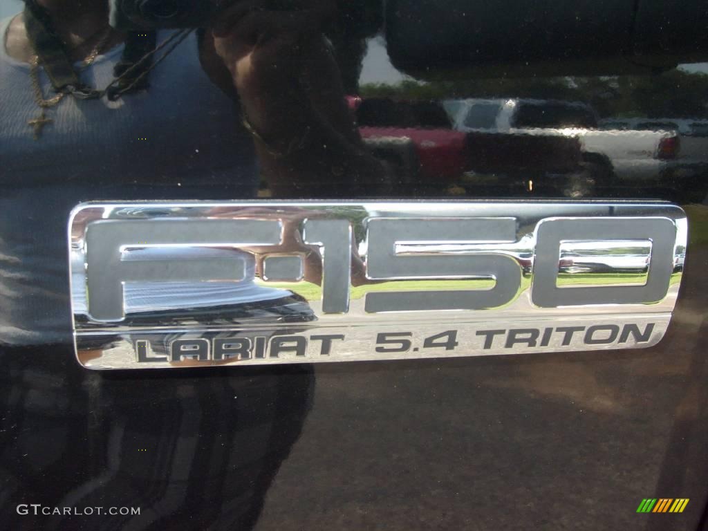2006 F150 Lariat SuperCrew 4x4 - Black / Black photo #12
