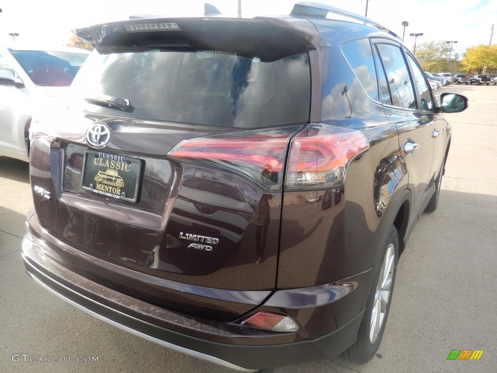 2018 RAV4 Limited AWD - Black Current Metallic / Black photo #2