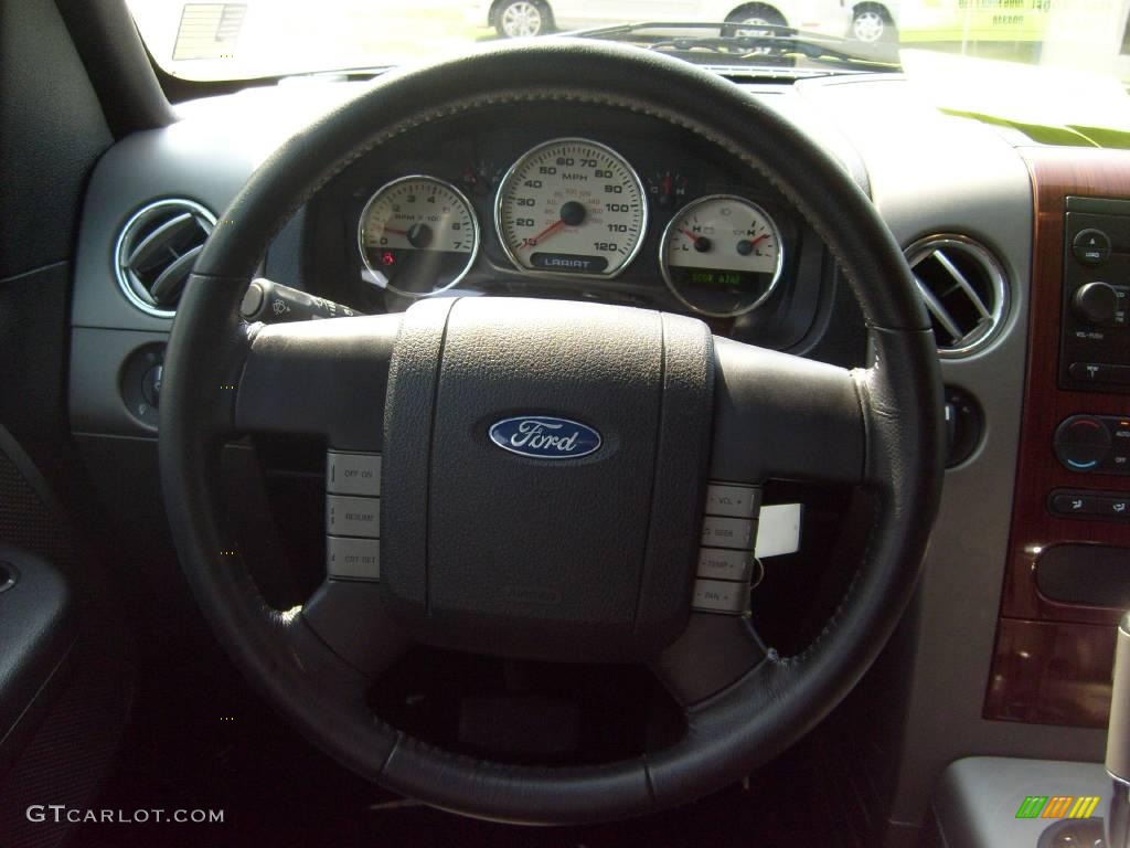 2006 F150 Lariat SuperCrew 4x4 - Black / Black photo #21