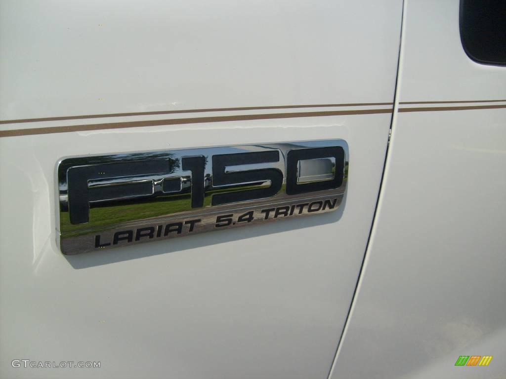 2006 F150 Lariat SuperCrew 4x4 - Oxford White / Tan photo #13