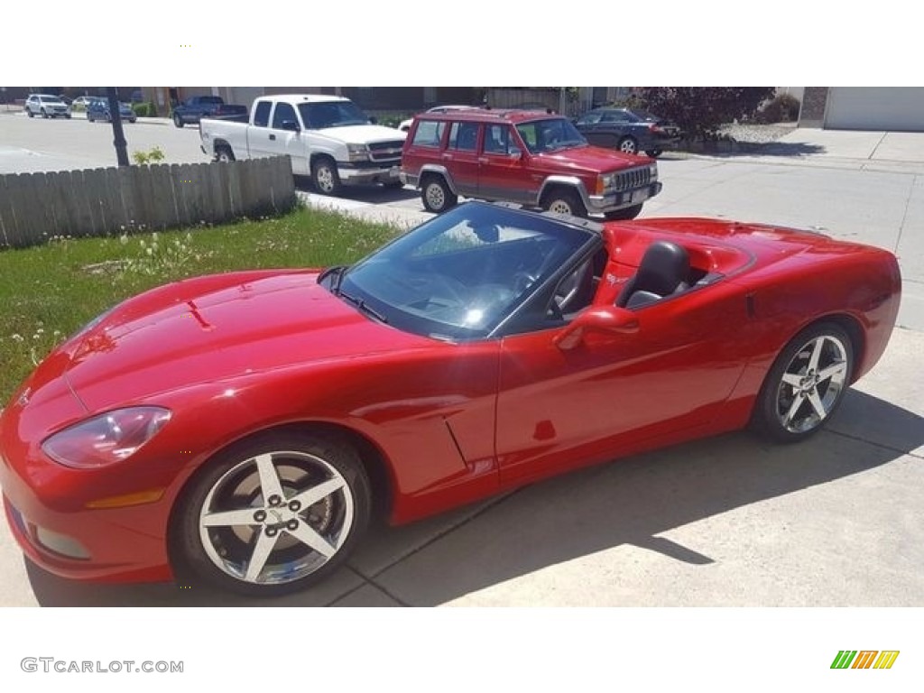 2005 Corvette Convertible - Precision Red / Ebony photo #4