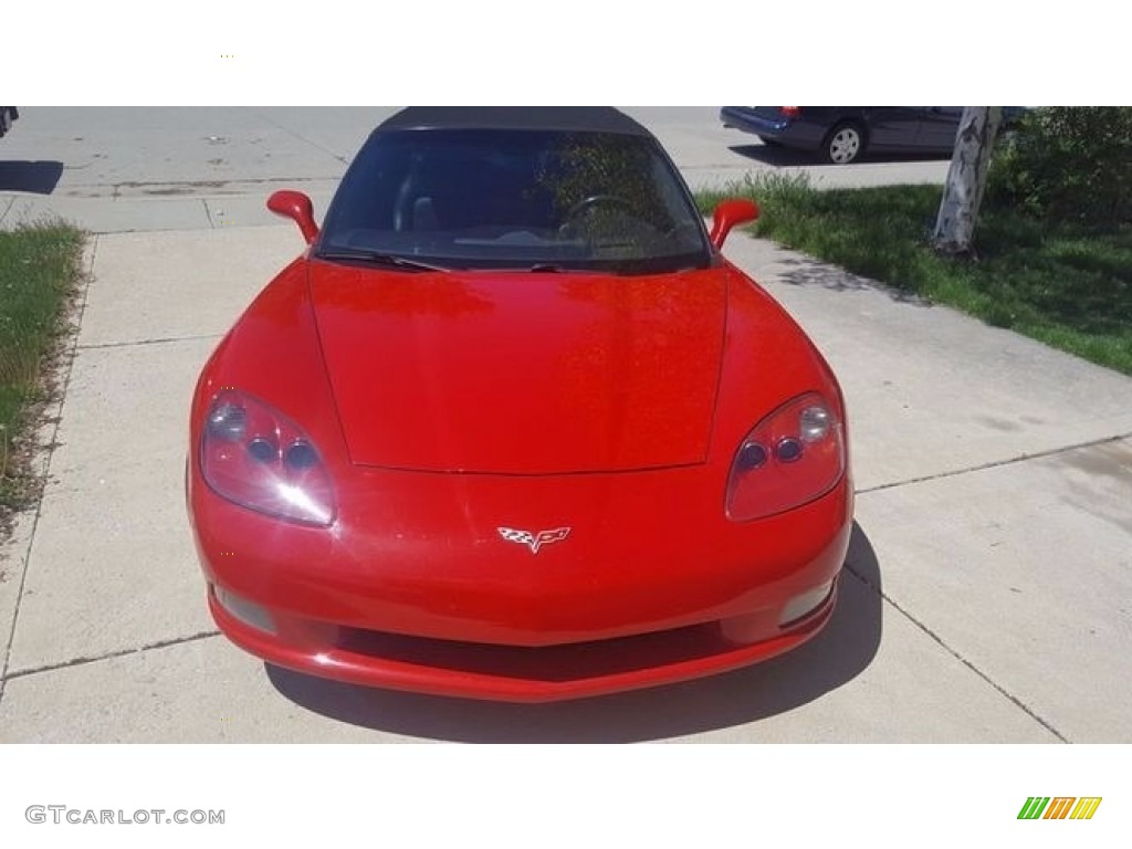 2005 Corvette Convertible - Precision Red / Ebony photo #6