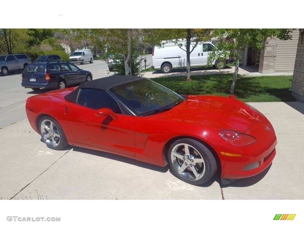 2005 Corvette Convertible - Precision Red / Ebony photo #7