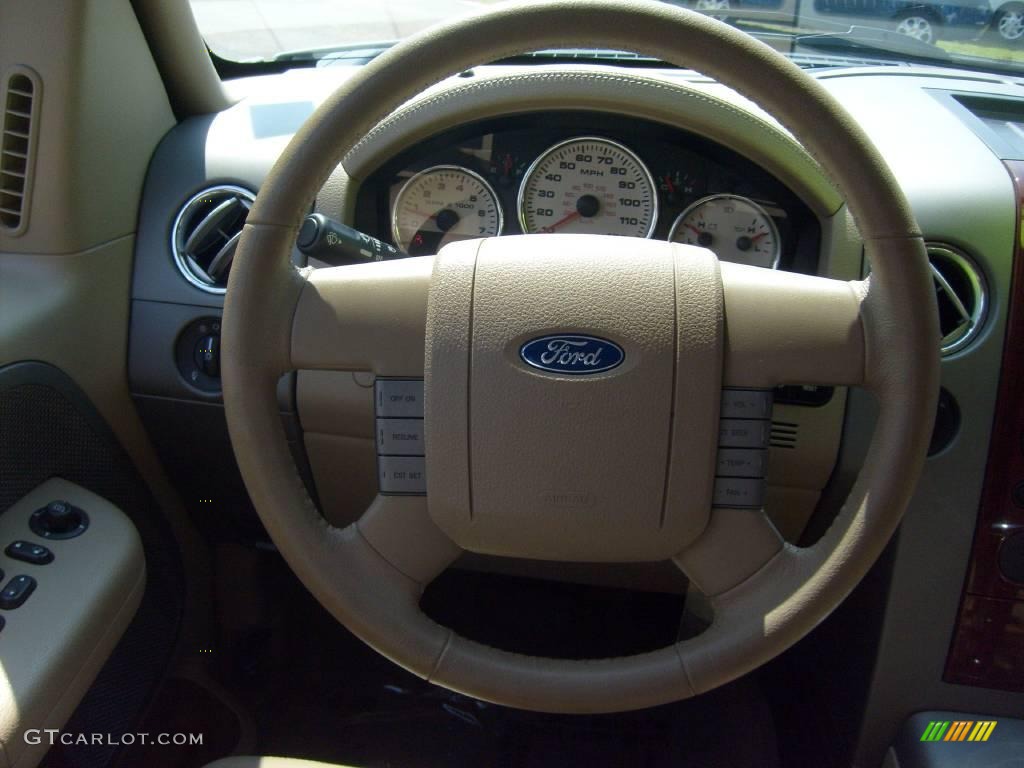 2006 F150 Lariat SuperCrew 4x4 - Oxford White / Tan photo #22