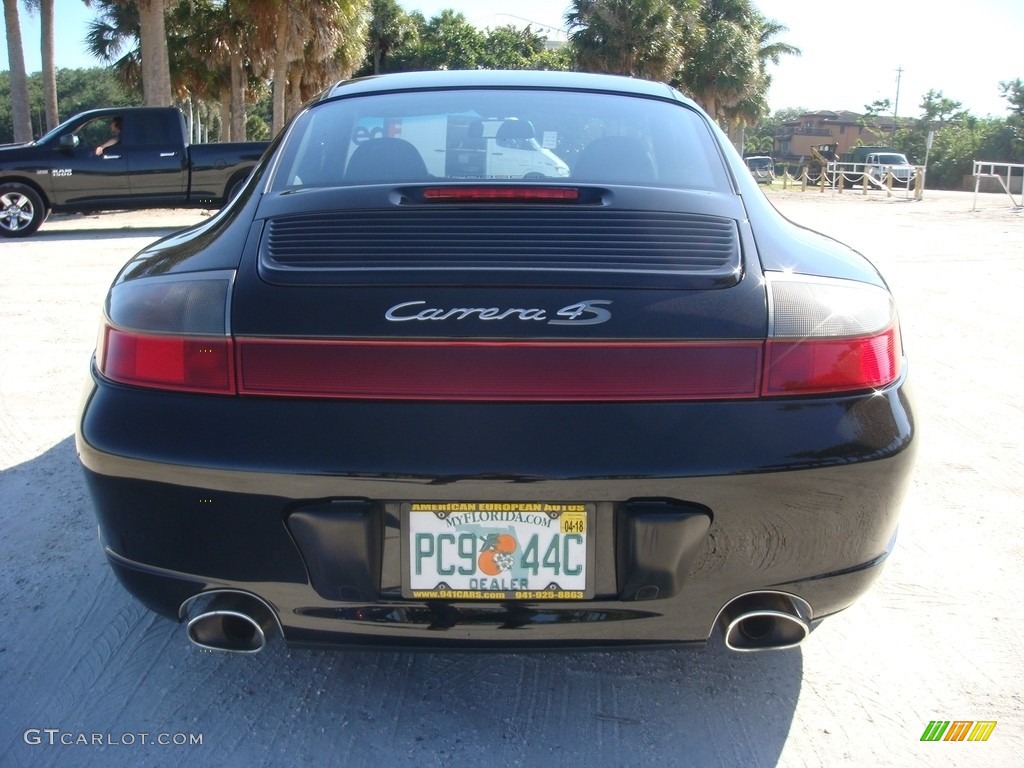 2003 911 Carrera 4S Coupe - Basalt Black Metallic / Black photo #6