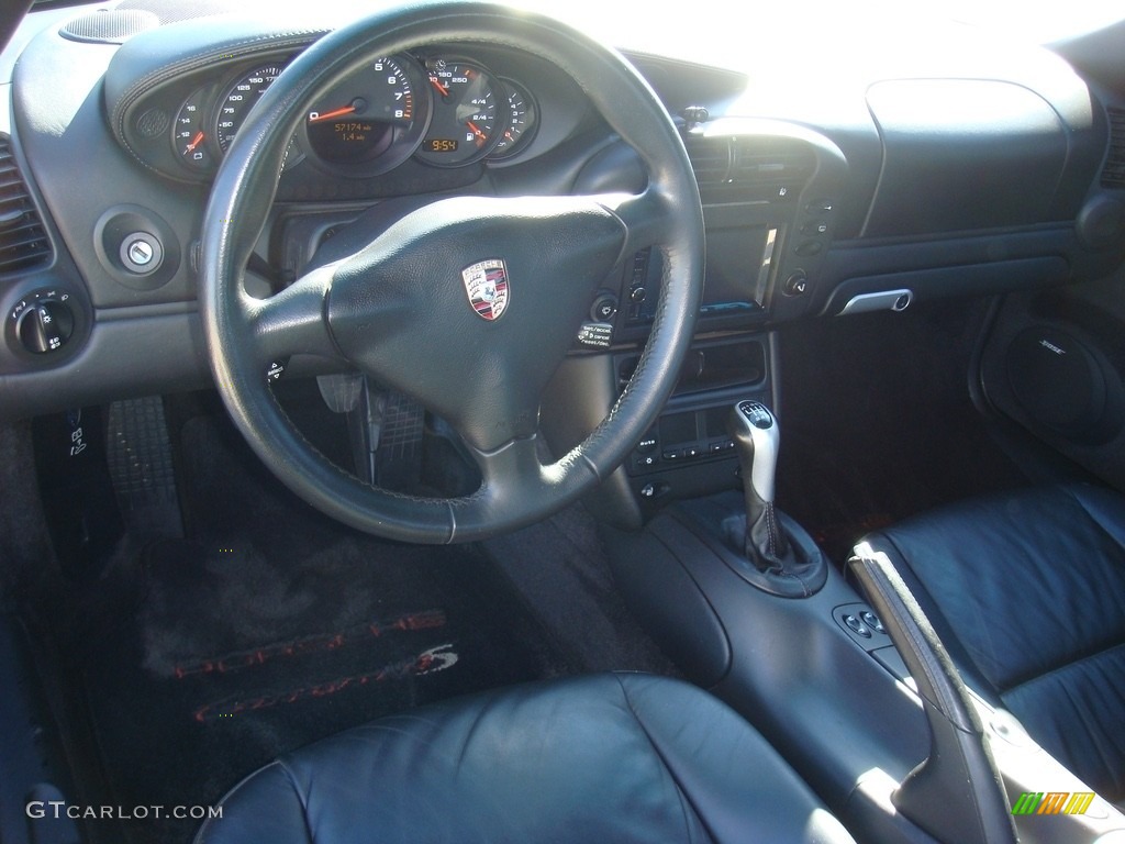 2003 911 Carrera 4S Coupe - Basalt Black Metallic / Black photo #12