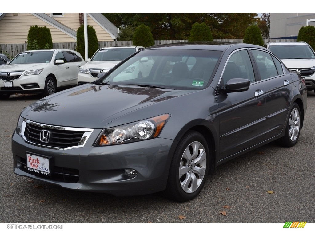 2010 Accord EX-L V6 Sedan - Polished Metal Metallic / Black photo #7