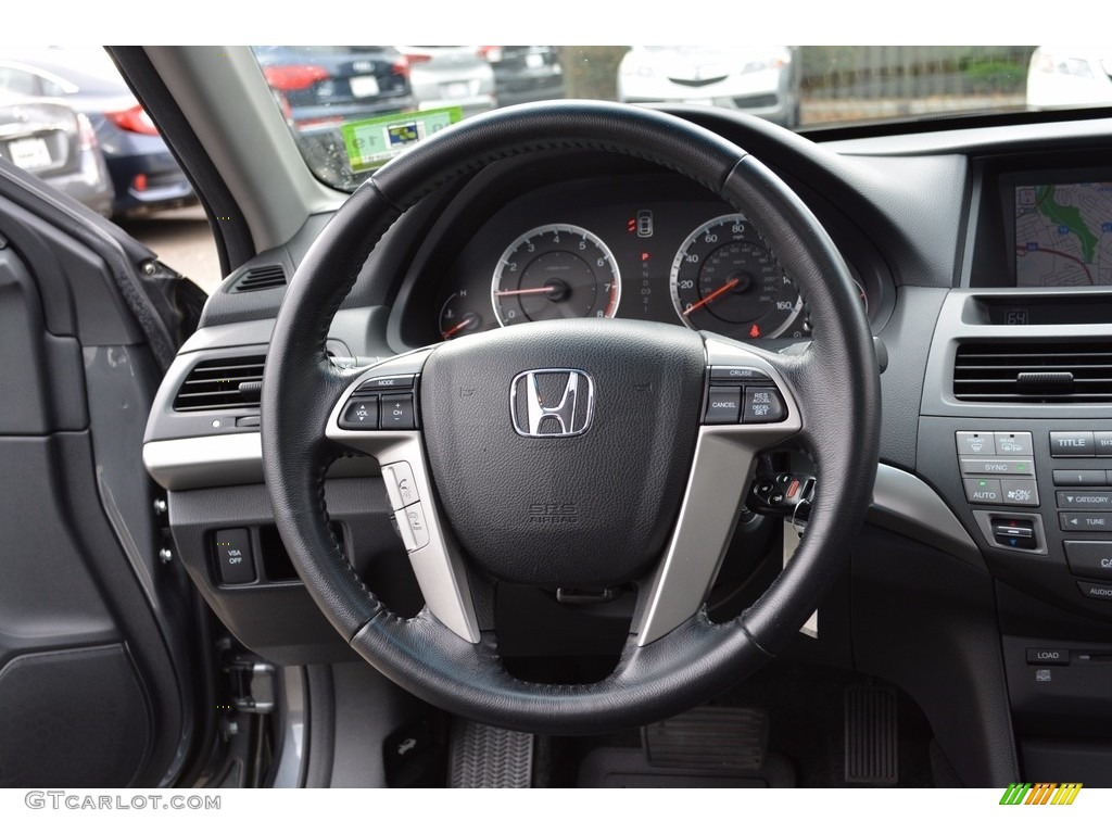 2010 Accord EX-L V6 Sedan - Polished Metal Metallic / Black photo #18