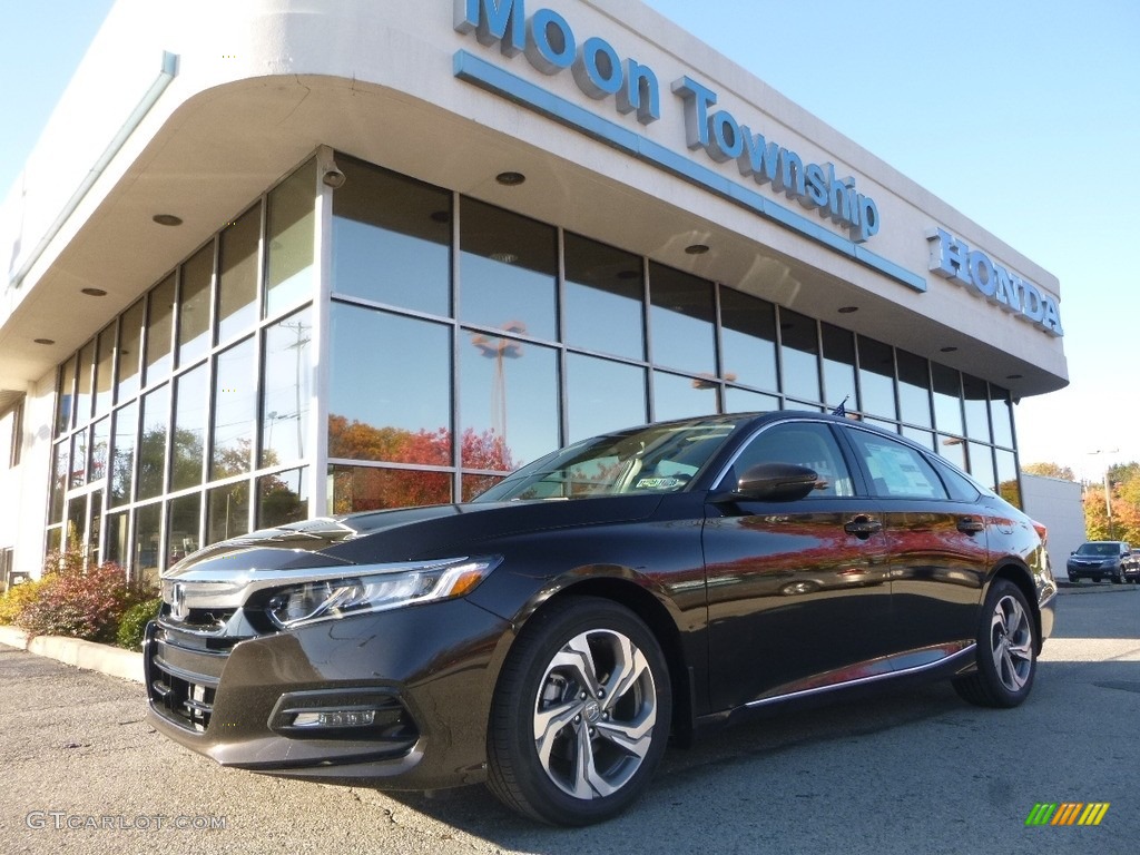 2018 Accord EX-L Sedan - Kona Coffee Metallic / Black photo #1