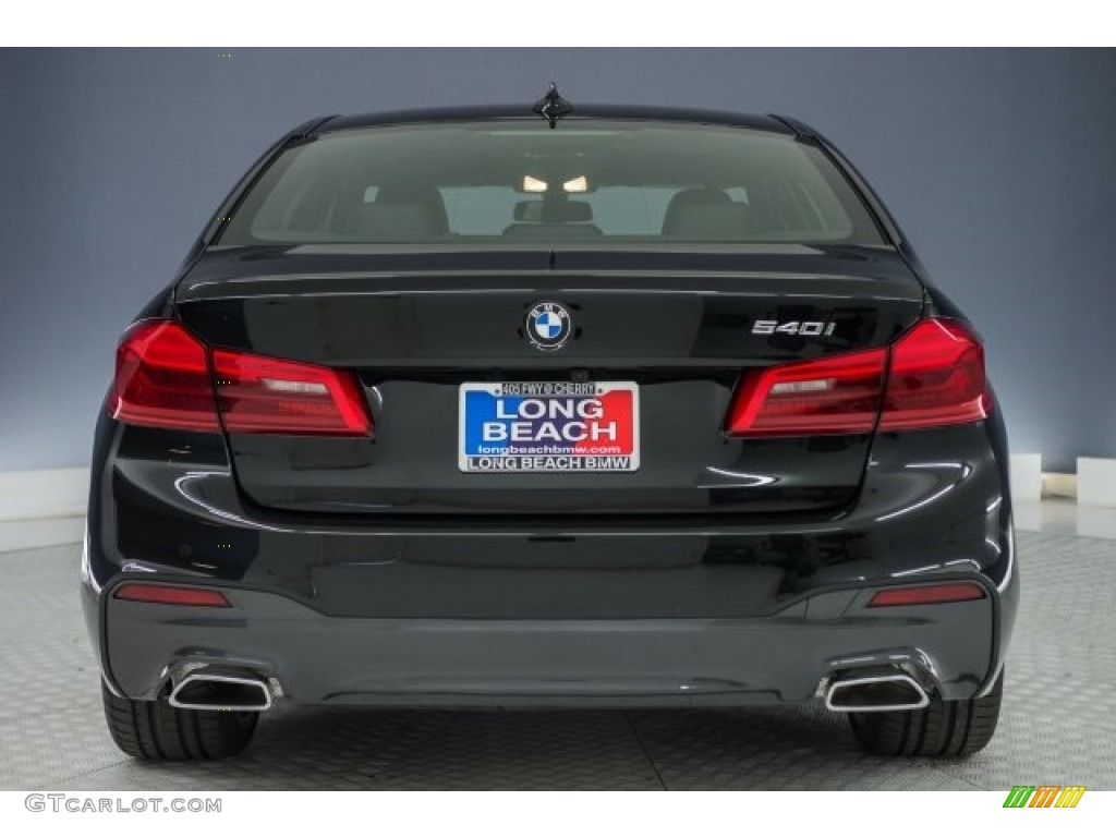 2018 5 Series 540i Sedan - Black Sapphire Metallic / Black photo #2