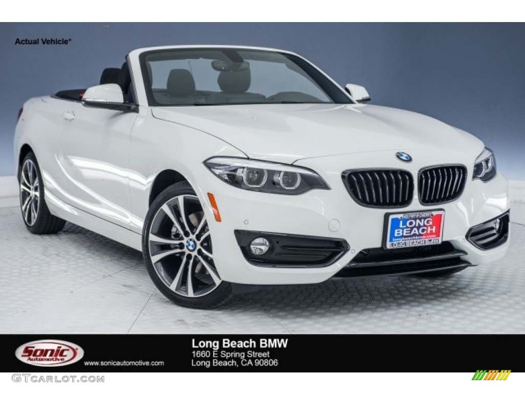 2018 2 Series 230i Convertible - Alpine White / Black photo #1