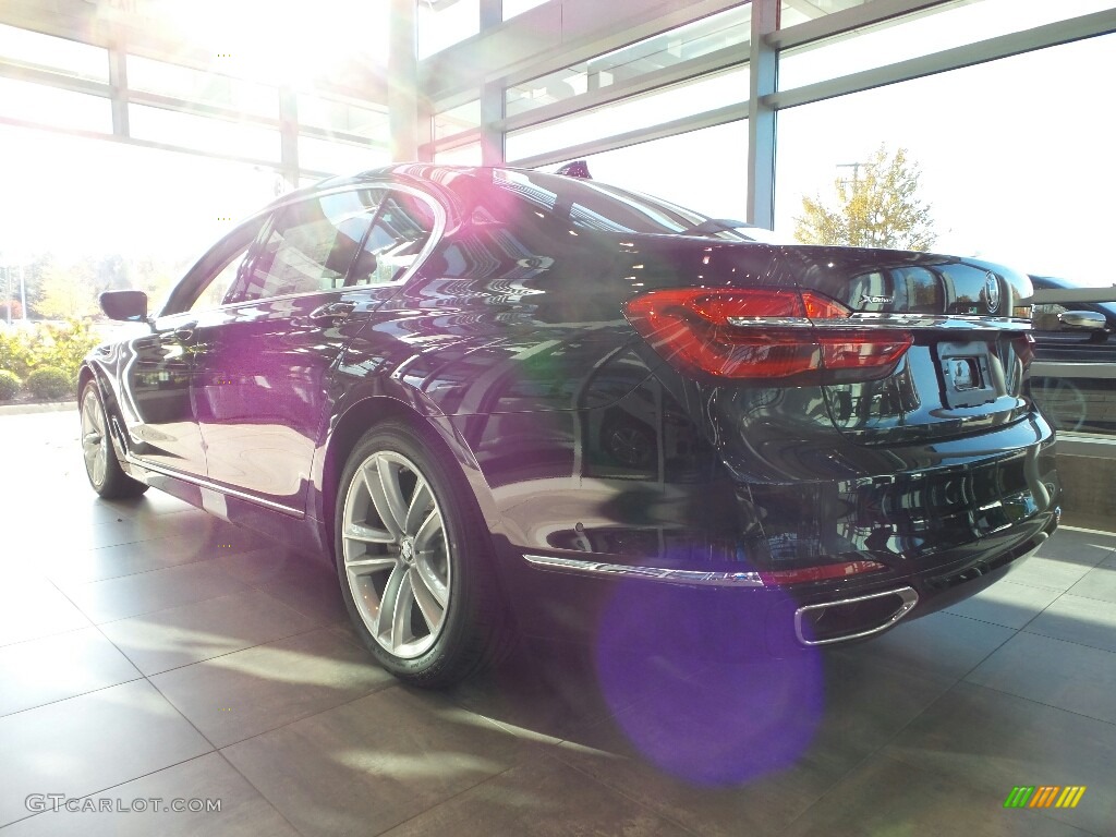 2018 7 Series 750i xDrive Sedan - Black Sapphire Metallic / Cognac photo #2