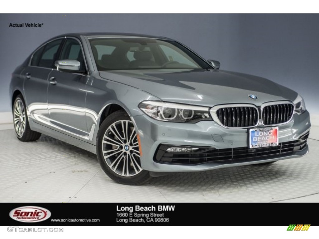 2018 5 Series 530i Sedan - Bluestone Metallic / Black photo #1