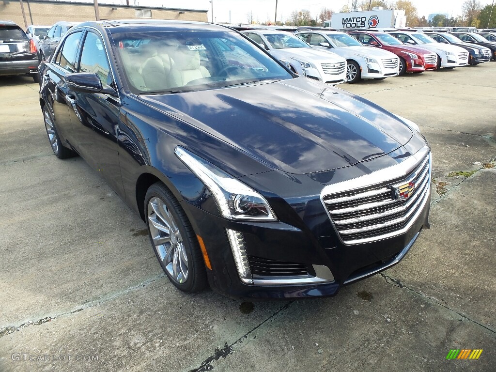 2018 CTS Luxury AWD - Dark Adriatic Blue Metallic / Very Light Cashmere/Jet Black Accents photo #1