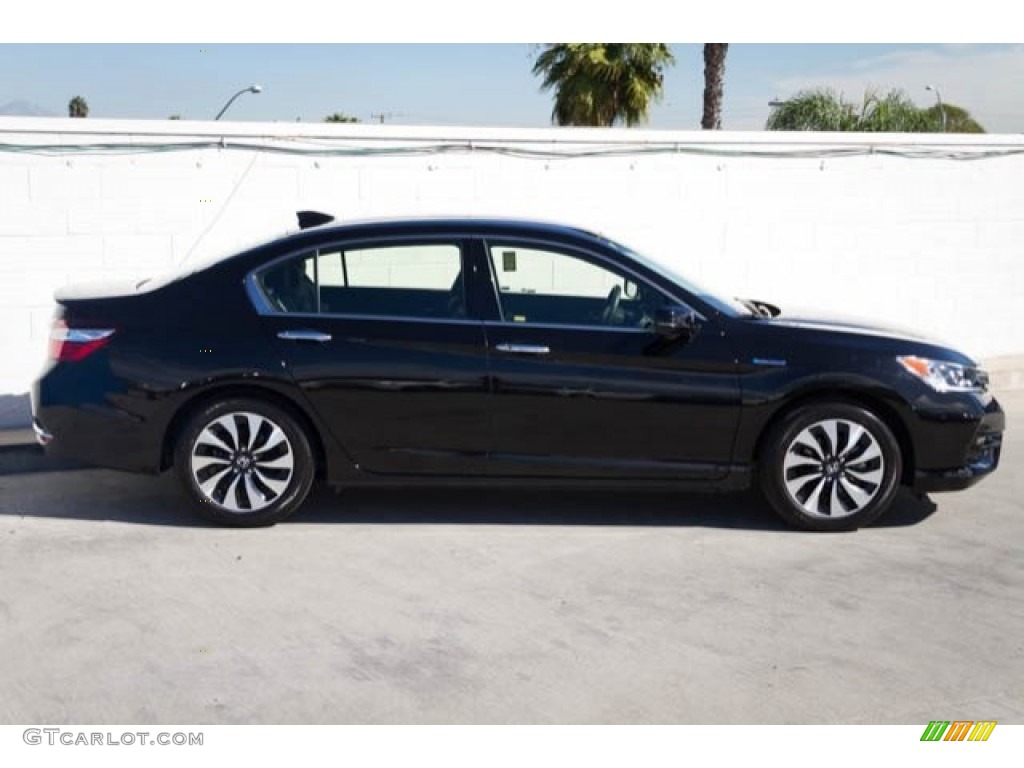 2017 Accord Hybrid Sedan - Crystal Black Pearl / Black photo #8