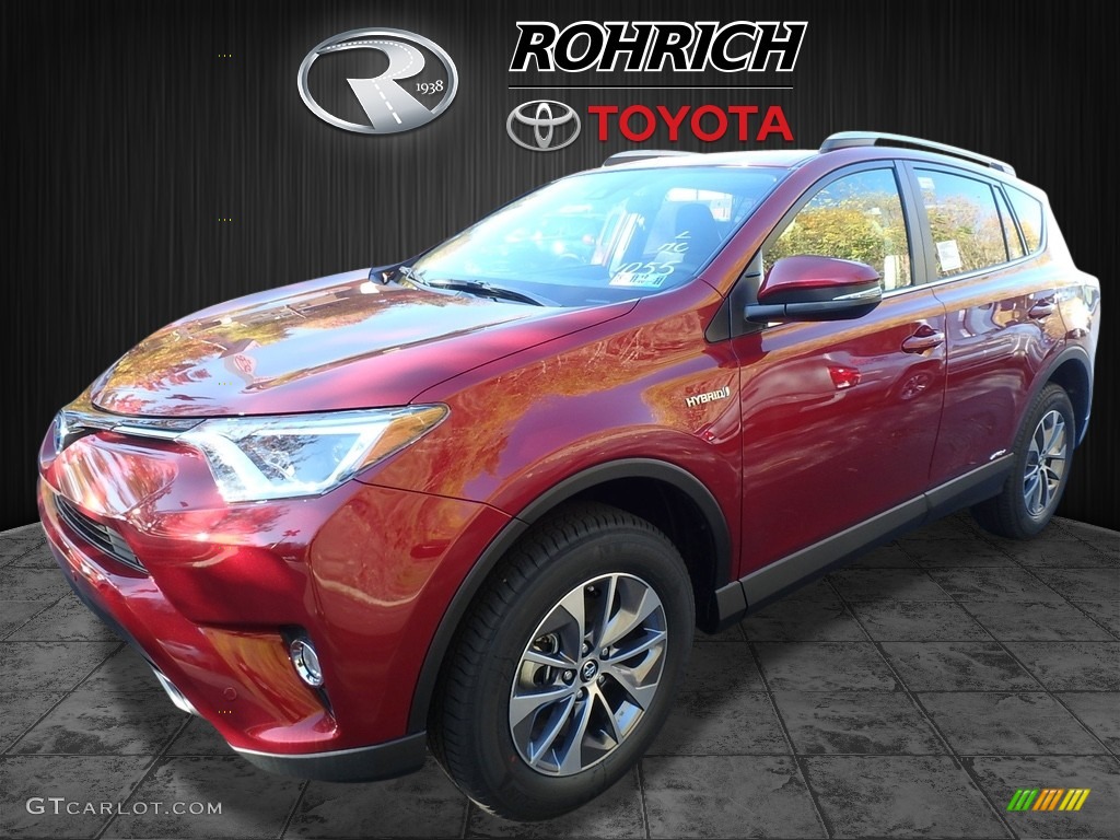 2018 RAV4 XLE AWD Hybrid - Ruby Flare Pearl / Black photo #4