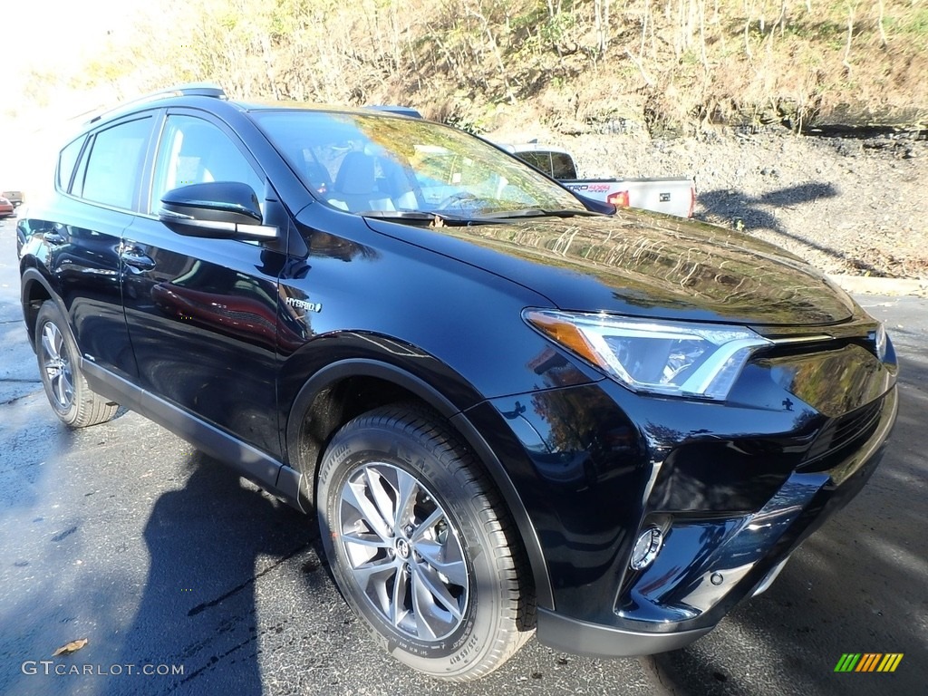 2018 RAV4 XLE AWD Hybrid - Black / Ash photo #1