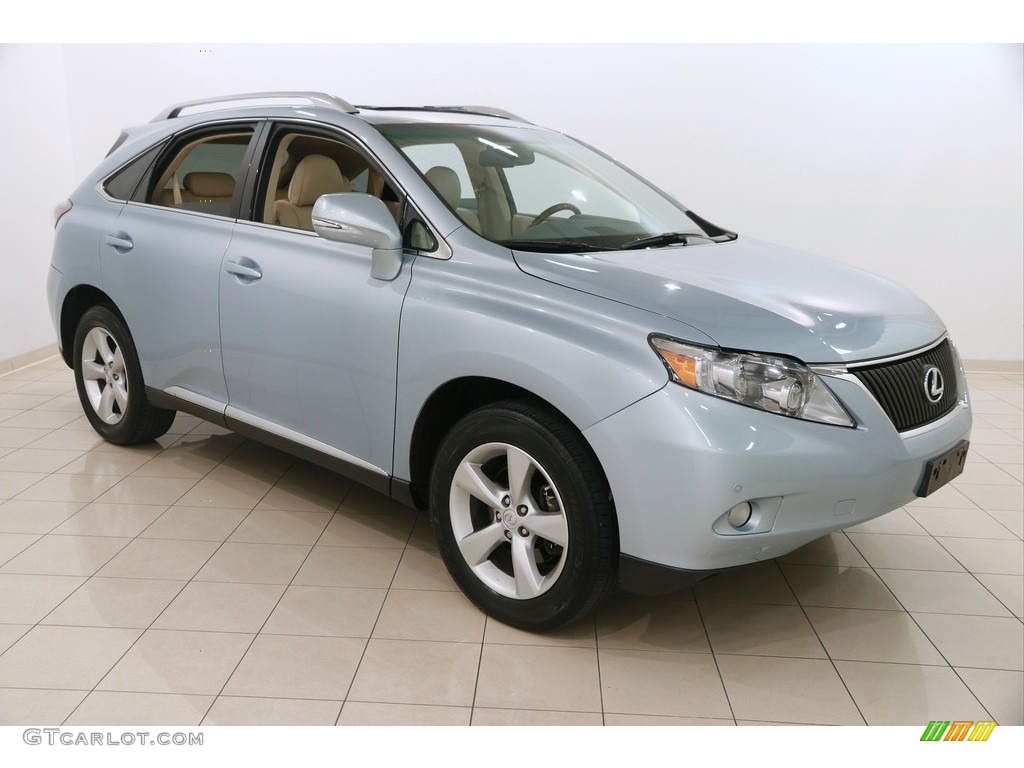 2010 RX 350 AWD - Cerulean Blue Metallic / Parchment/Brown Walnut photo #1