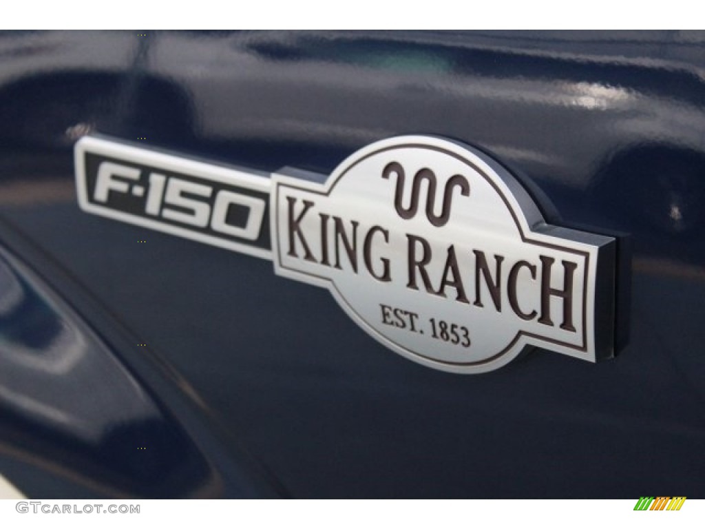 2012 F150 King Ranch SuperCrew 4x4 - Dark Blue Pearl Metallic / King Ranch Chaparral Leather photo #8