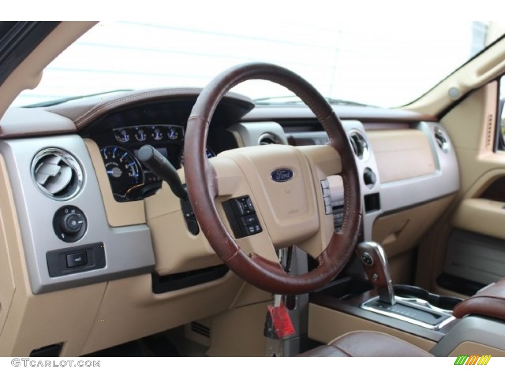 2012 F150 King Ranch SuperCrew 4x4 - Dark Blue Pearl Metallic / King Ranch Chaparral Leather photo #18