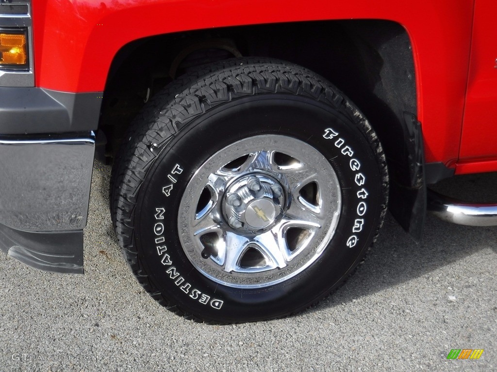 2014 Silverado 1500 WT Double Cab 4x4 - Victory Red / Jet Black/Dark Ash photo #4