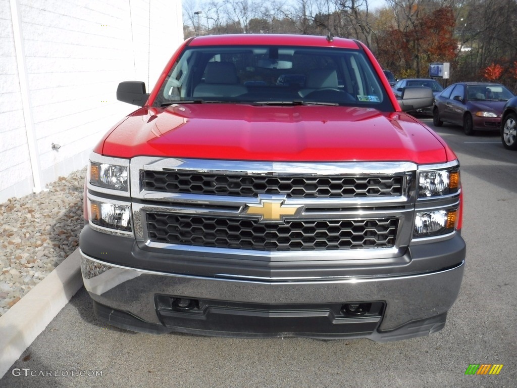 2014 Silverado 1500 WT Double Cab 4x4 - Victory Red / Jet Black/Dark Ash photo #5