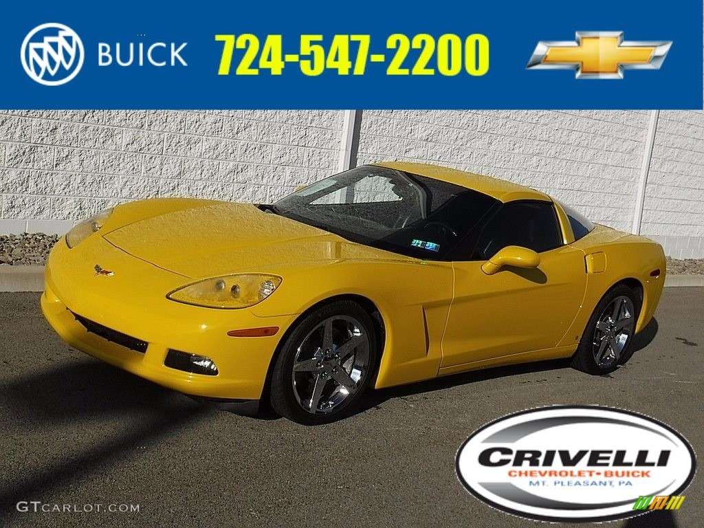 2006 Corvette Coupe - Velocity Yellow / Ebony Black photo #1
