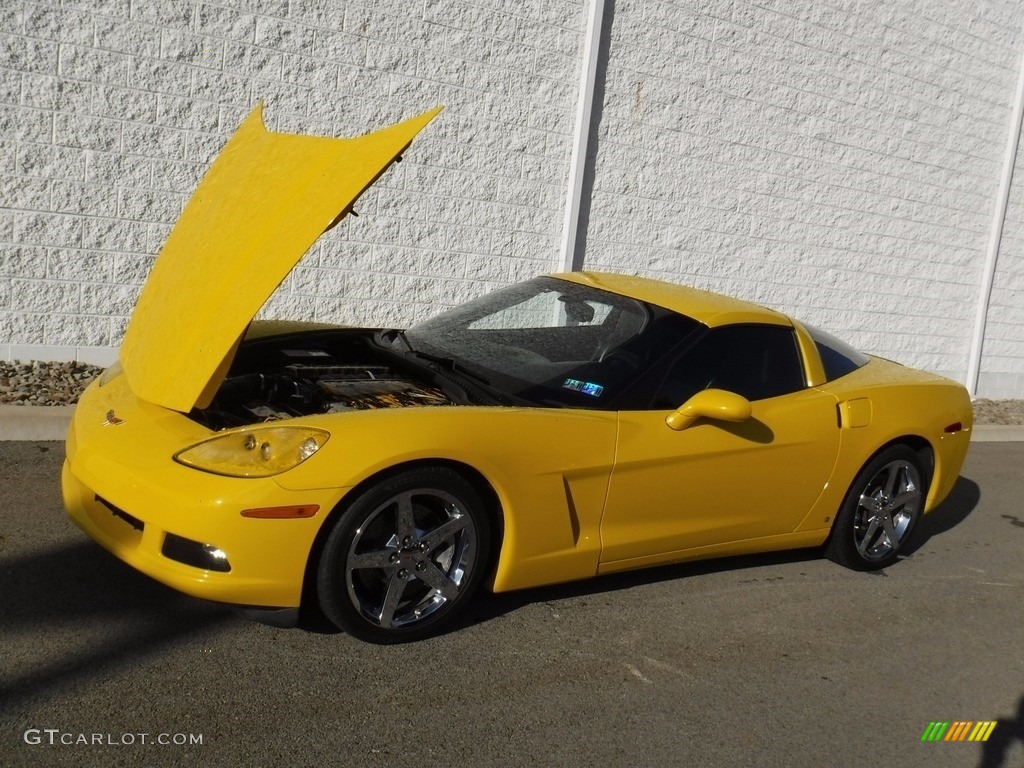 2006 Corvette Coupe - Velocity Yellow / Ebony Black photo #12