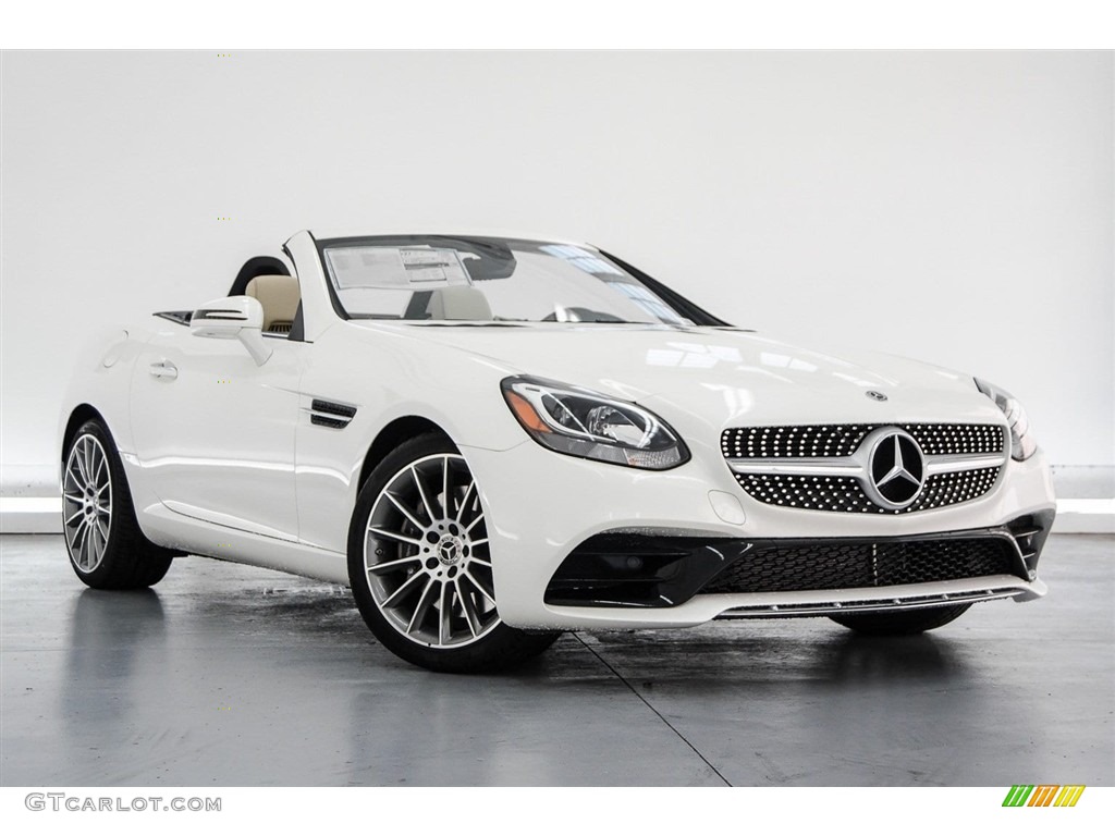 2018 SLC 300 Roadster - designo Diamond White / Sahara Beige photo #12