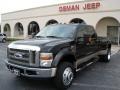 2008 Black Ford F450 Super Duty Lariat Crew Cab 4x4 Dually  photo #1