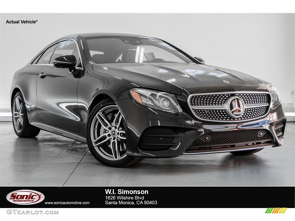 2018 E 400 Coupe - Black / Black photo #1