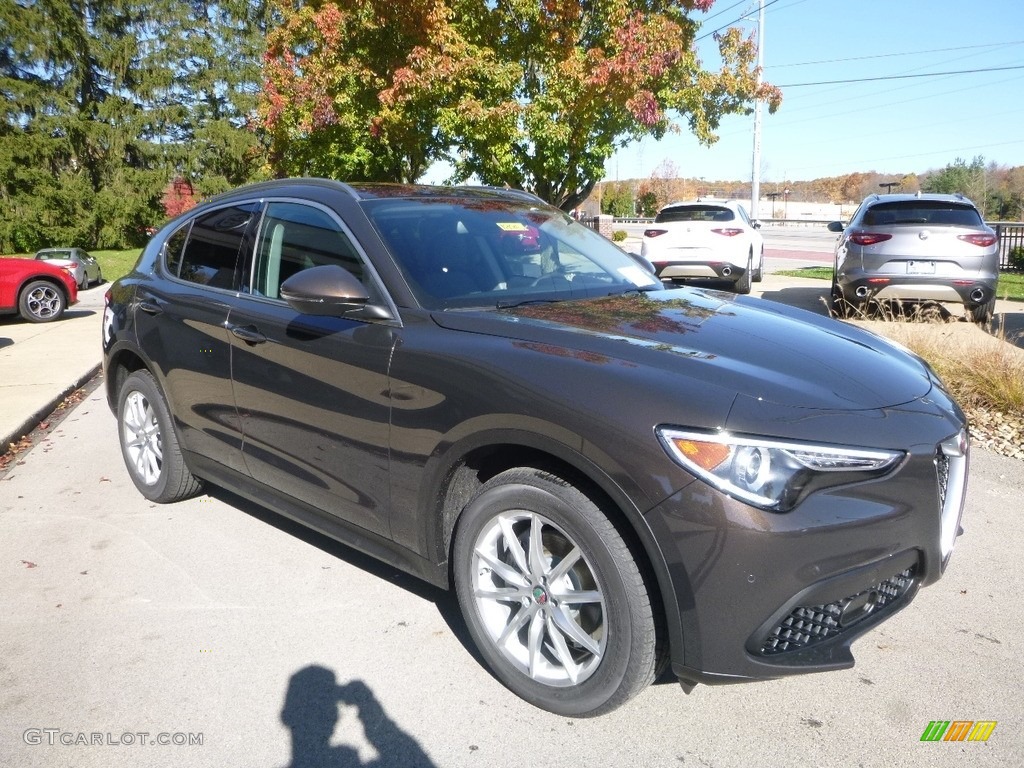 Basalto Brown Metallic 2018 Alfa Romeo Stelvio Ti AWD Exterior Photo #123777526