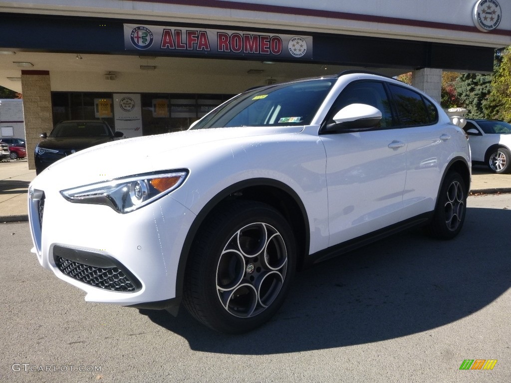 2018 Stelvio Sport AWD - Alfa White / Black/Black photo #2