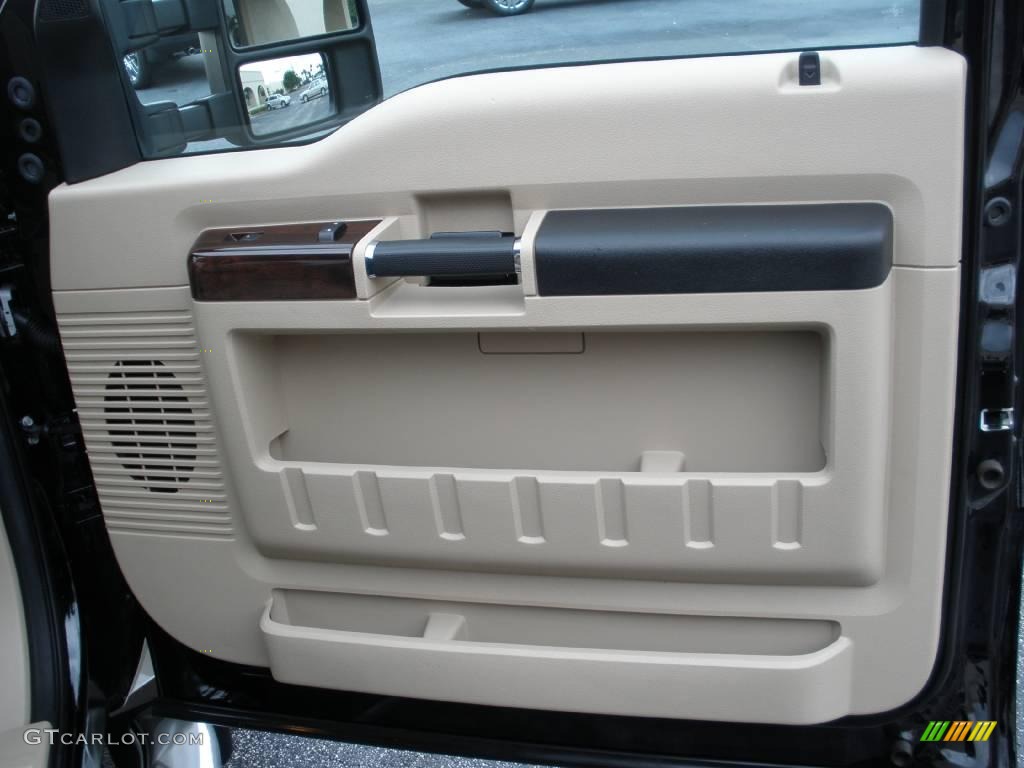 2008 F450 Super Duty Lariat Crew Cab 4x4 Dually - Black / Tan photo #14