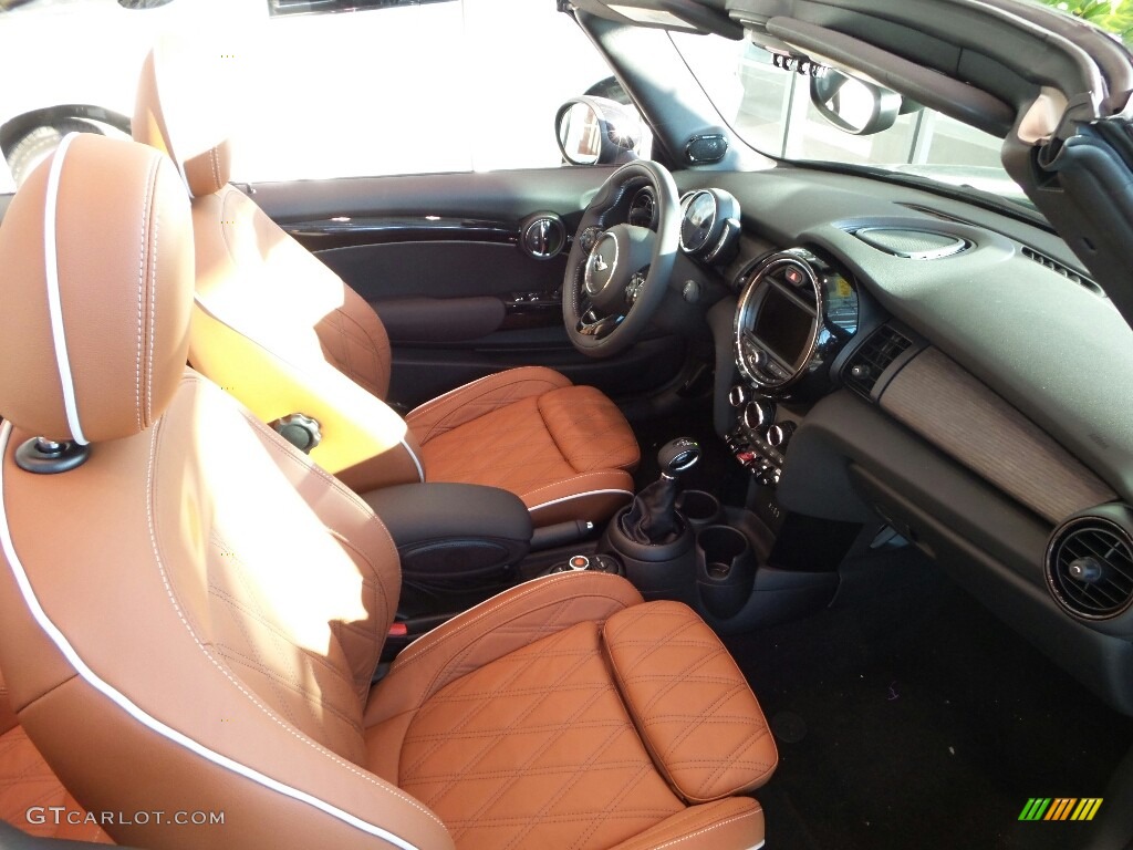 Chesterfield/Malt Brown Interior 2018 Mini Convertible Cooper S Photo #123778219