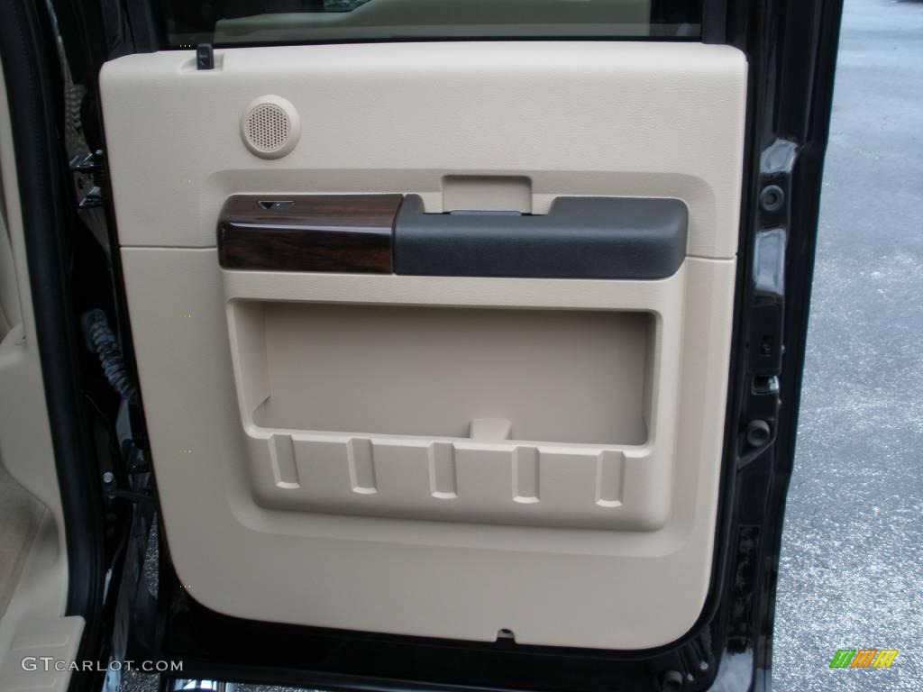 2008 F450 Super Duty Lariat Crew Cab 4x4 Dually - Black / Tan photo #15