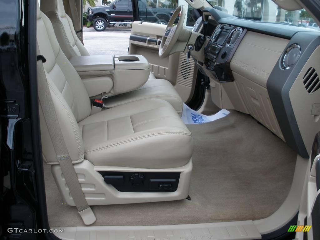 2008 F450 Super Duty Lariat Crew Cab 4x4 Dually - Black / Tan photo #18
