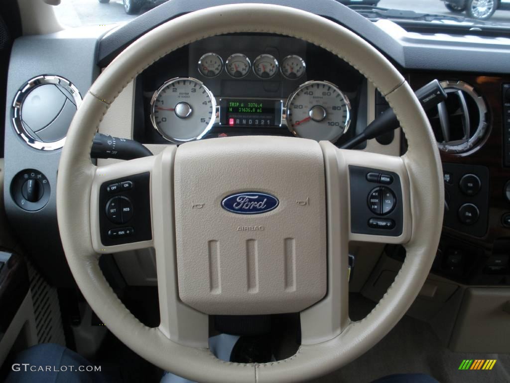 2008 F450 Super Duty Lariat Crew Cab 4x4 Dually - Black / Tan photo #21